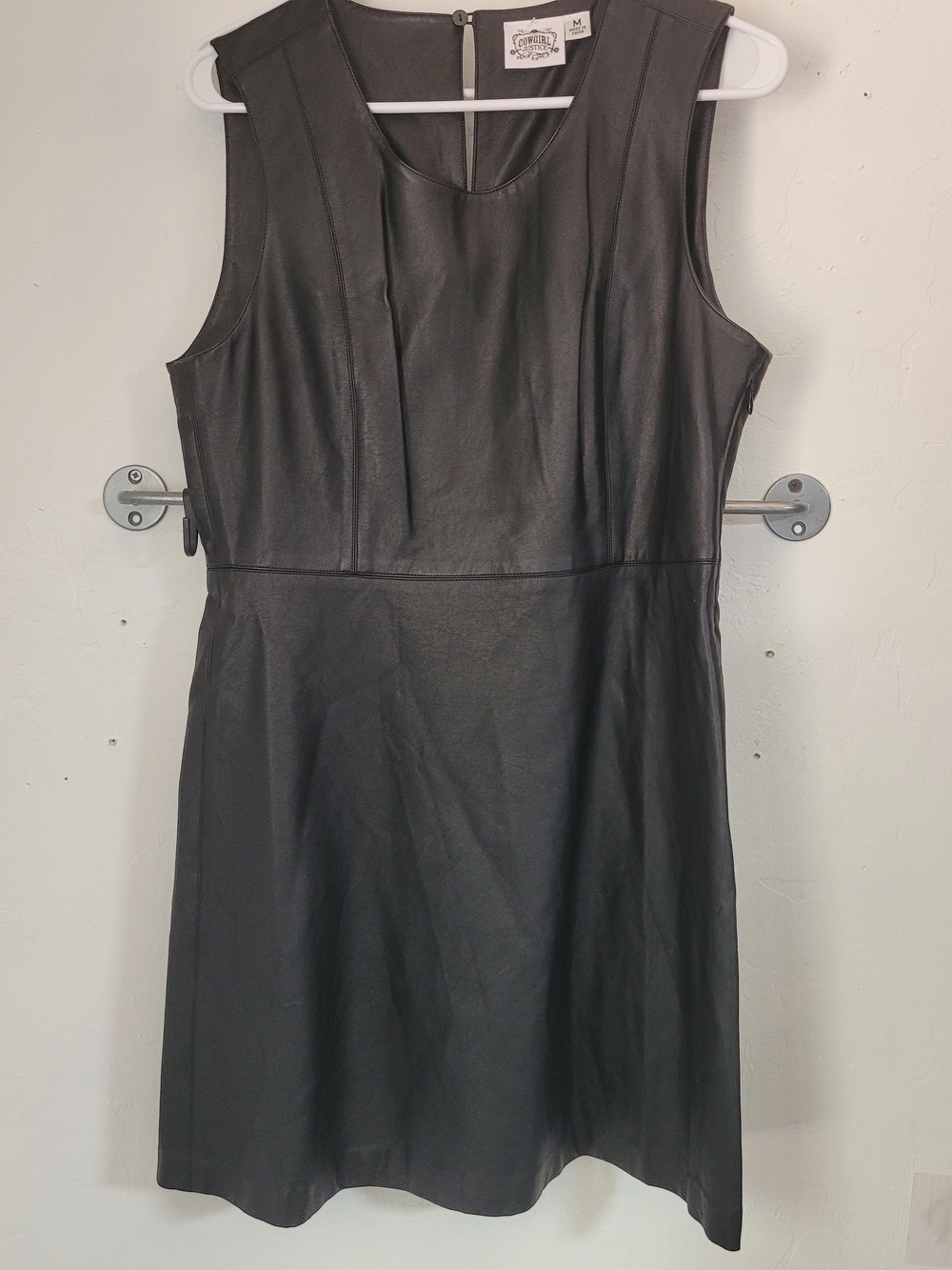 Cowgirl Justice Faux-Leather Mini Dress